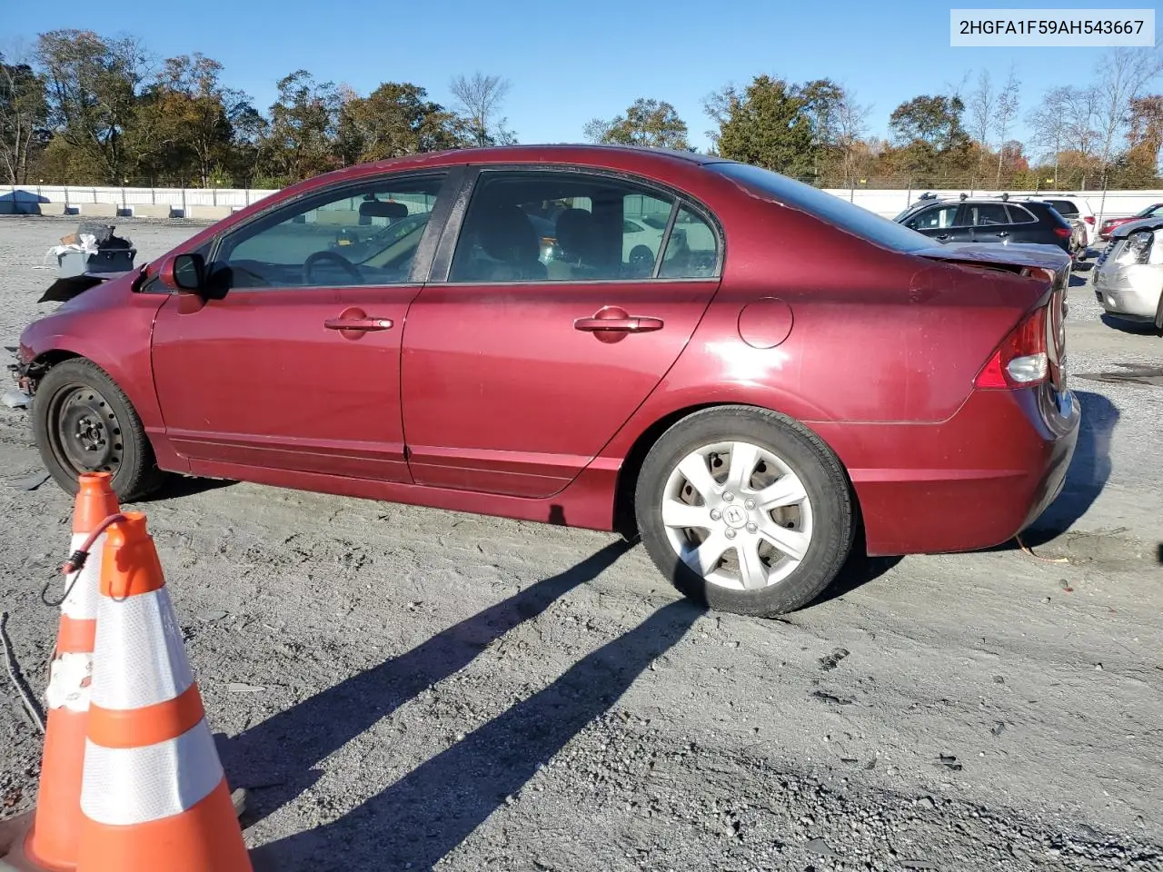 2HGFA1F59AH543667 2010 Honda Civic Lx