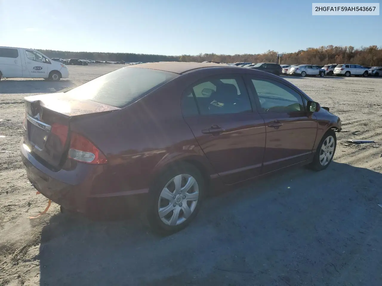 2HGFA1F59AH543667 2010 Honda Civic Lx