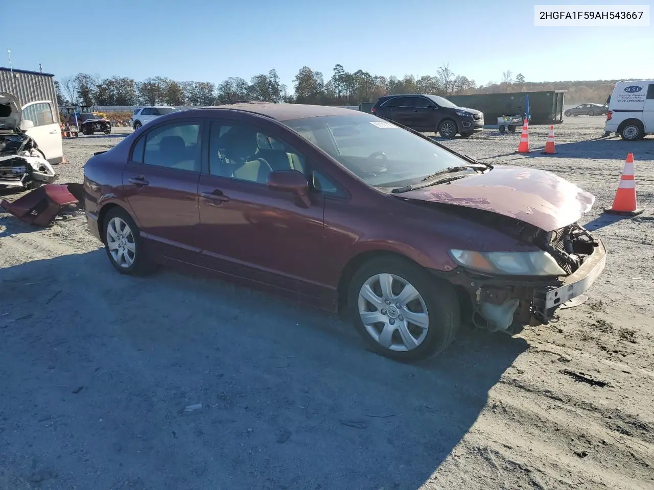 2HGFA1F59AH543667 2010 Honda Civic Lx