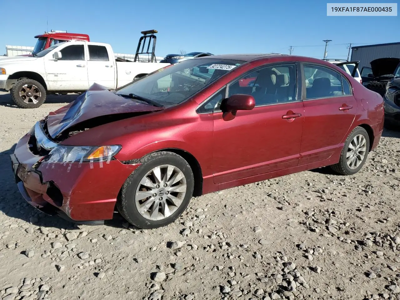 19XFA1F87AE000435 2010 Honda Civic Ex
