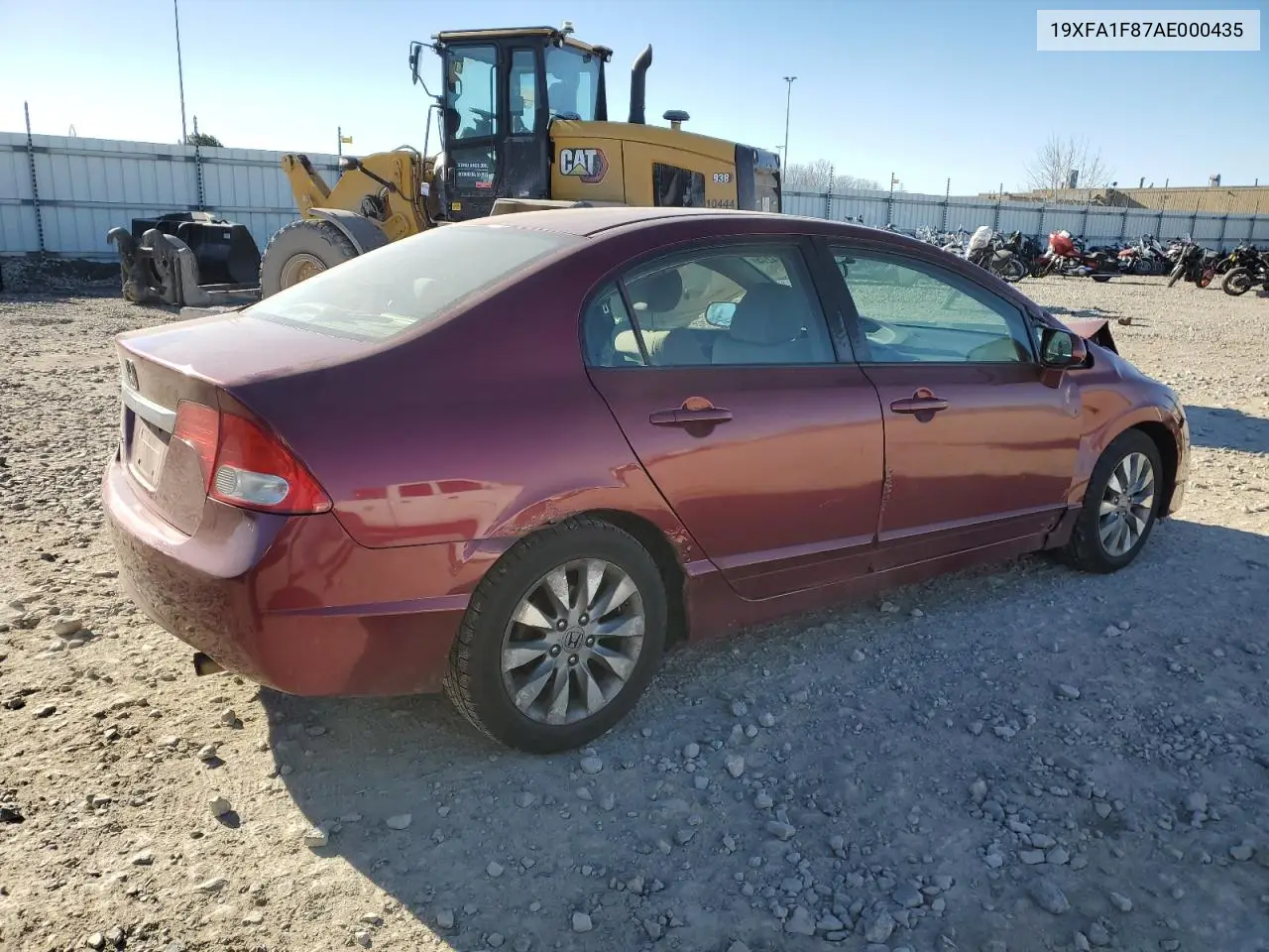 19XFA1F87AE000435 2010 Honda Civic Ex