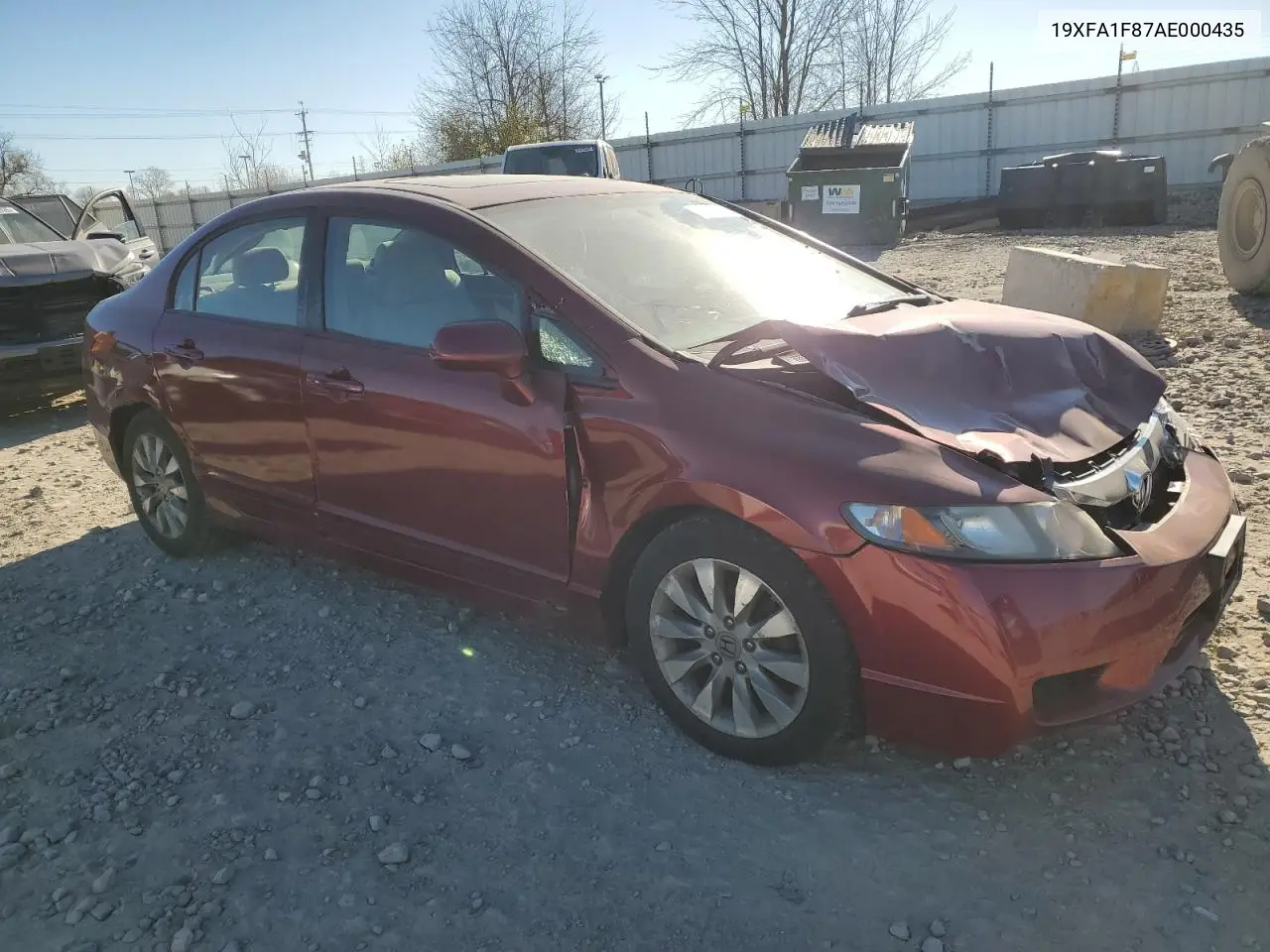 19XFA1F87AE000435 2010 Honda Civic Ex