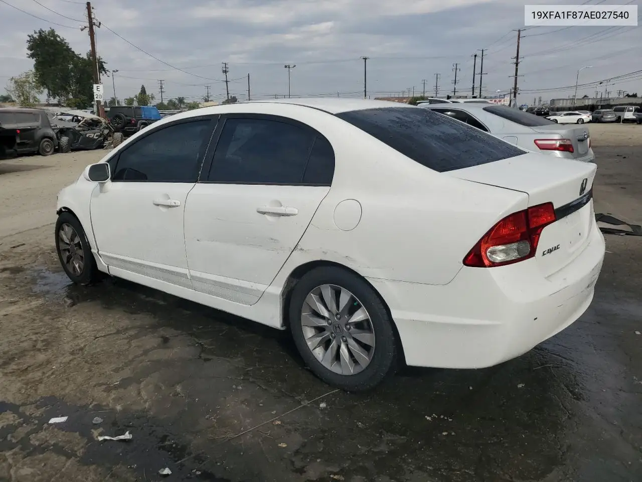 19XFA1F87AE027540 2010 Honda Civic Ex