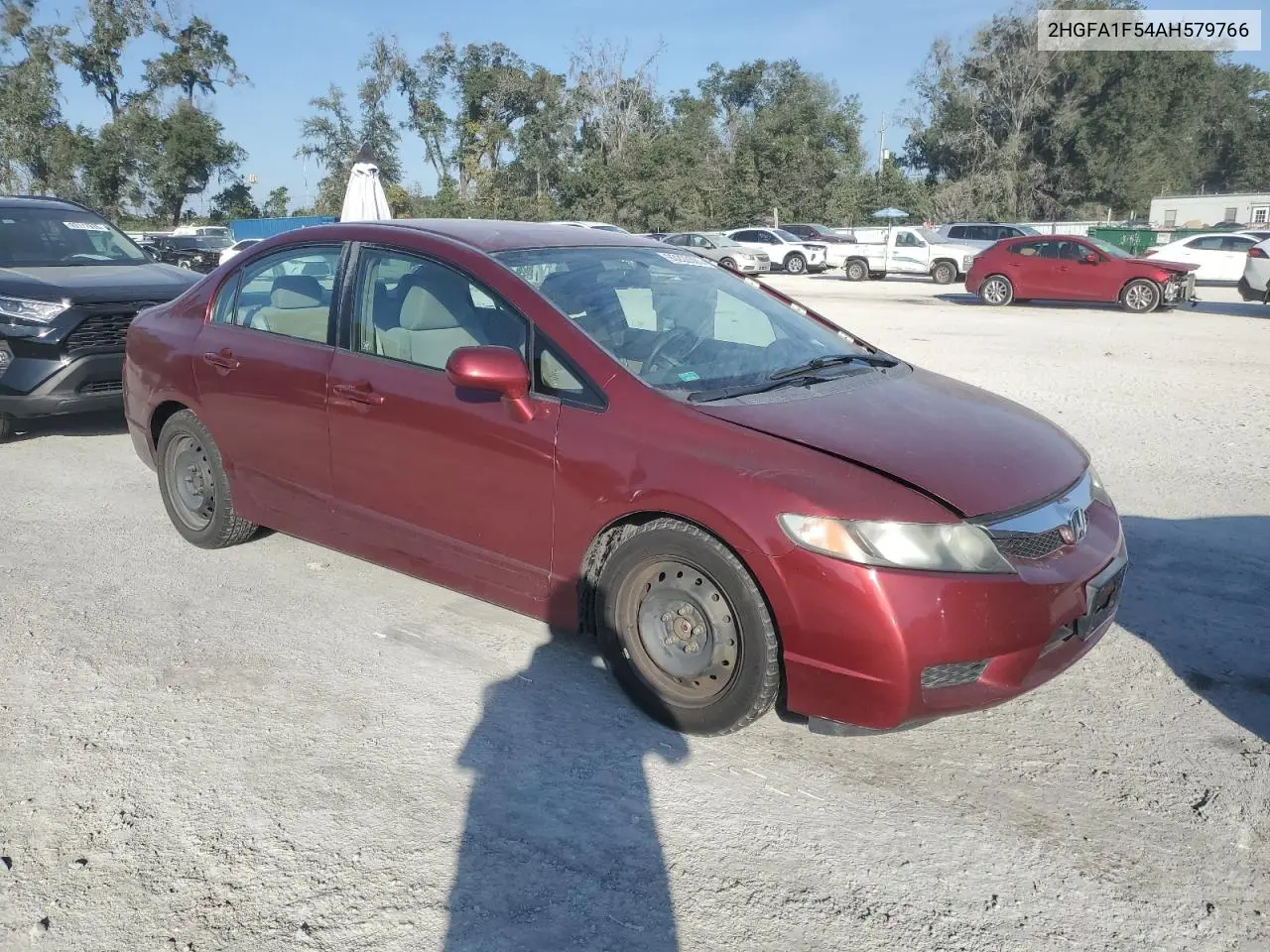 2HGFA1F54AH579766 2010 Honda Civic Lx