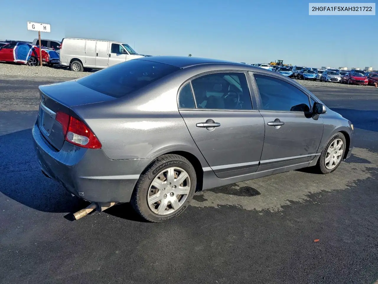 2HGFA1F5XAH321722 2010 Honda Civic Lx