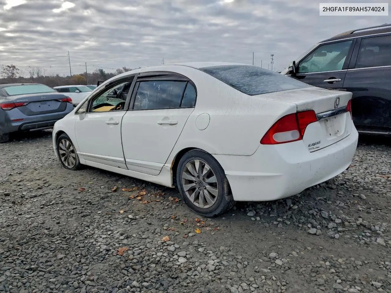 2HGFA1F89AH574024 2010 Honda Civic Ex