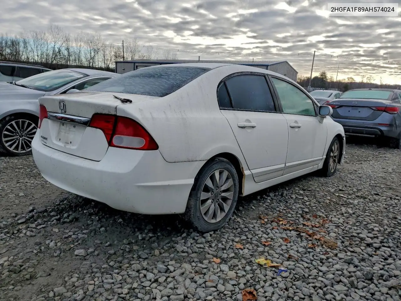 2HGFA1F89AH574024 2010 Honda Civic Ex