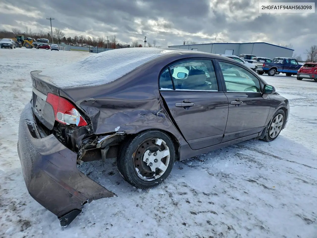 2HGFA1F94AH563098 2010 Honda Civic Exl