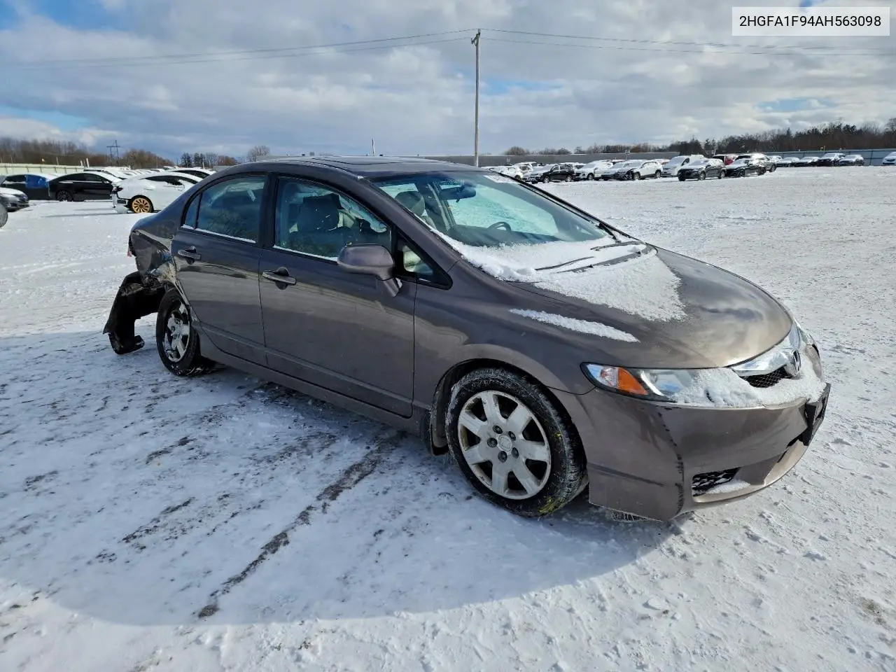 2HGFA1F94AH563098 2010 Honda Civic Exl