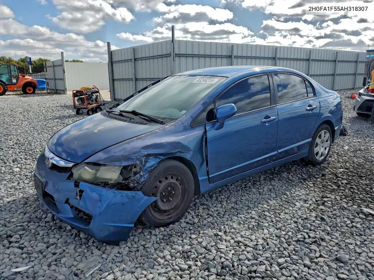 2HGFA1F55AH318307 2010 Honda Civic Lx
