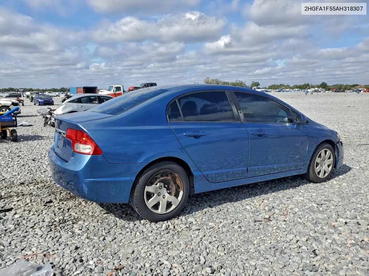 2HGFA1F55AH318307 2010 Honda Civic Lx