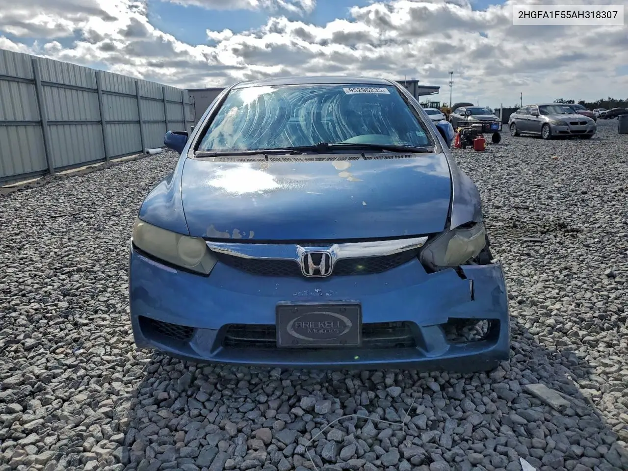2HGFA1F55AH318307 2010 Honda Civic Lx