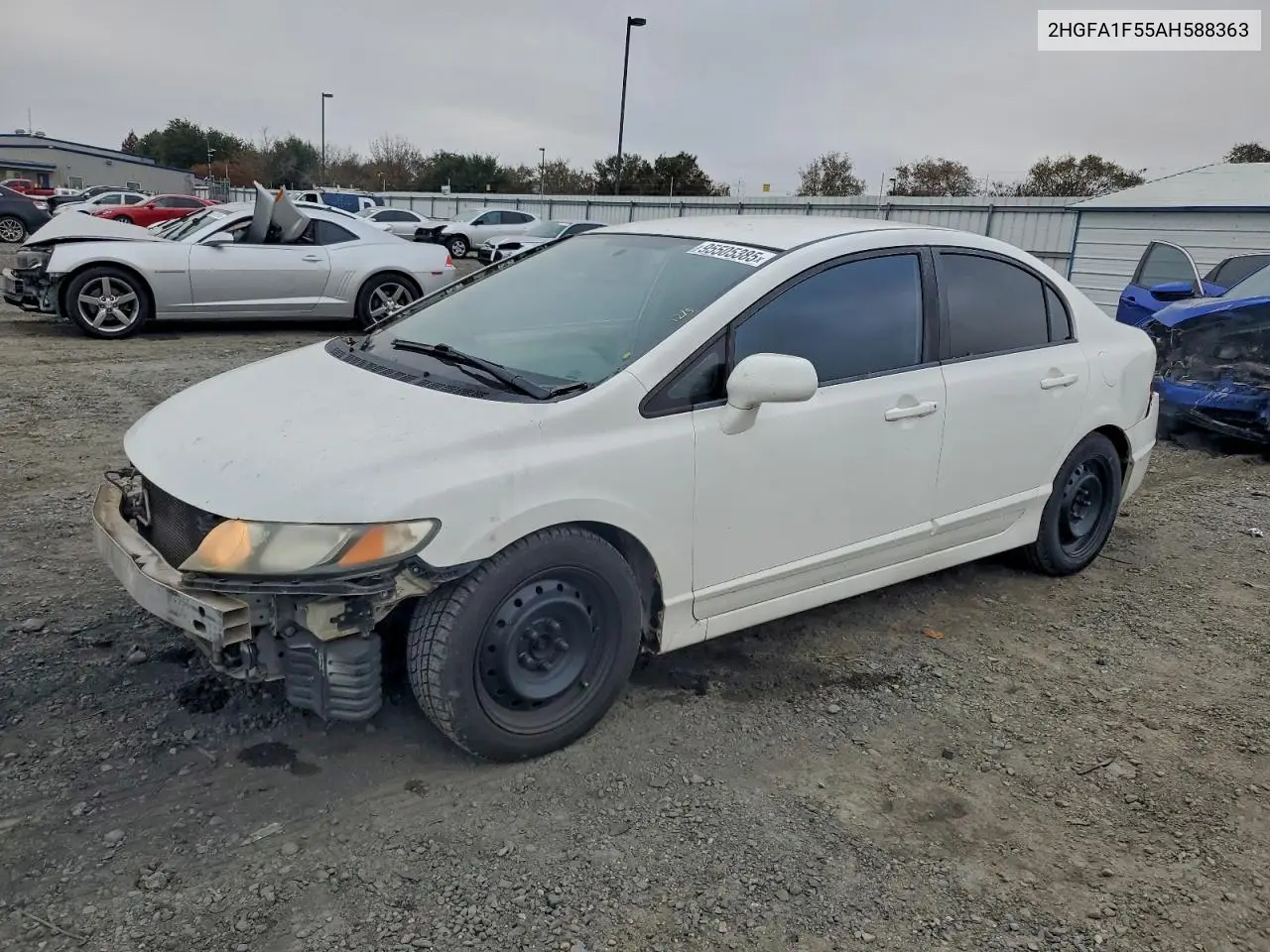 2HGFA1F55AH588363 2010 Honda Civic Lx