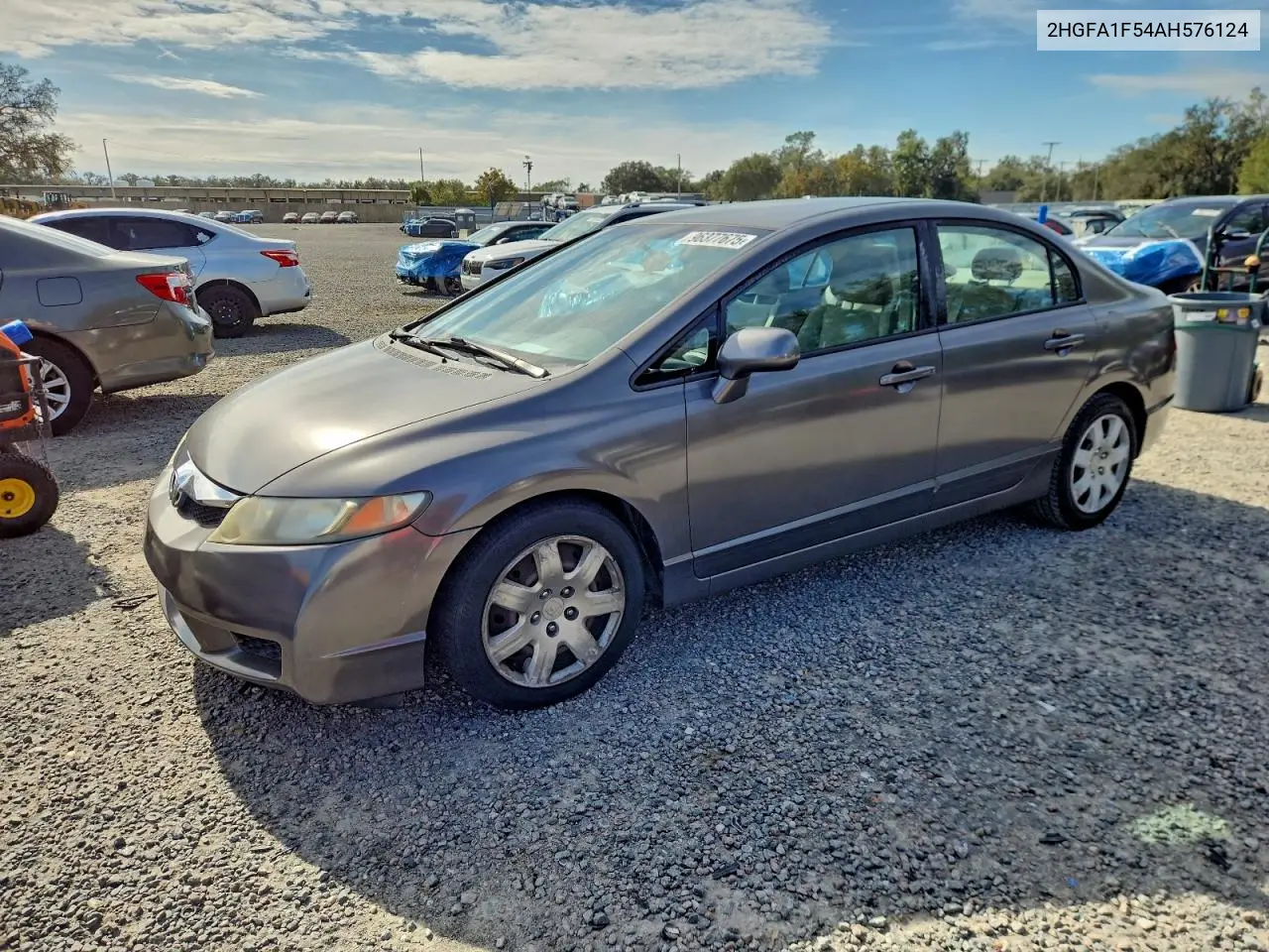 2HGFA1F54AH576124 2010 Honda Civic Lx