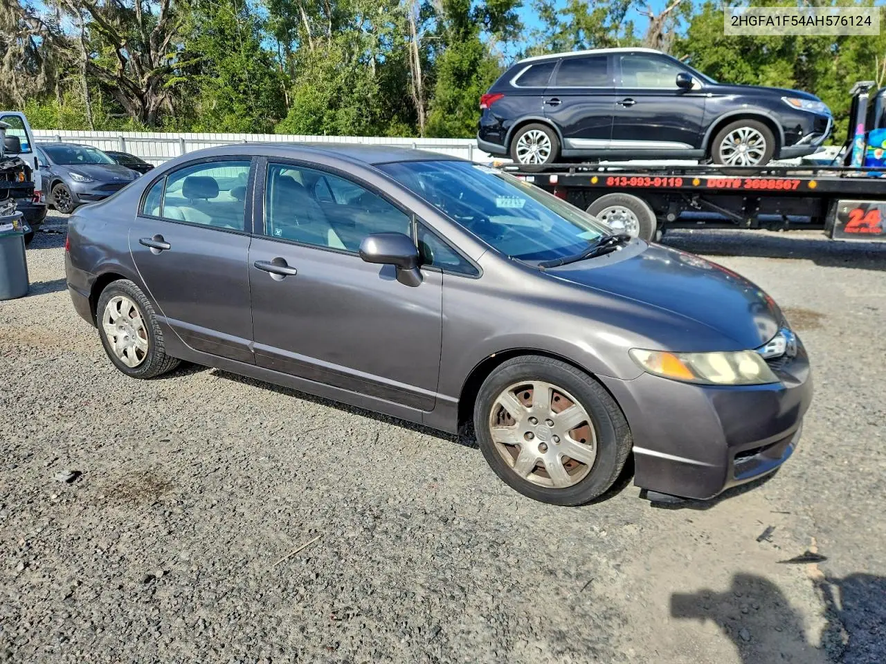 2HGFA1F54AH576124 2010 Honda Civic Lx