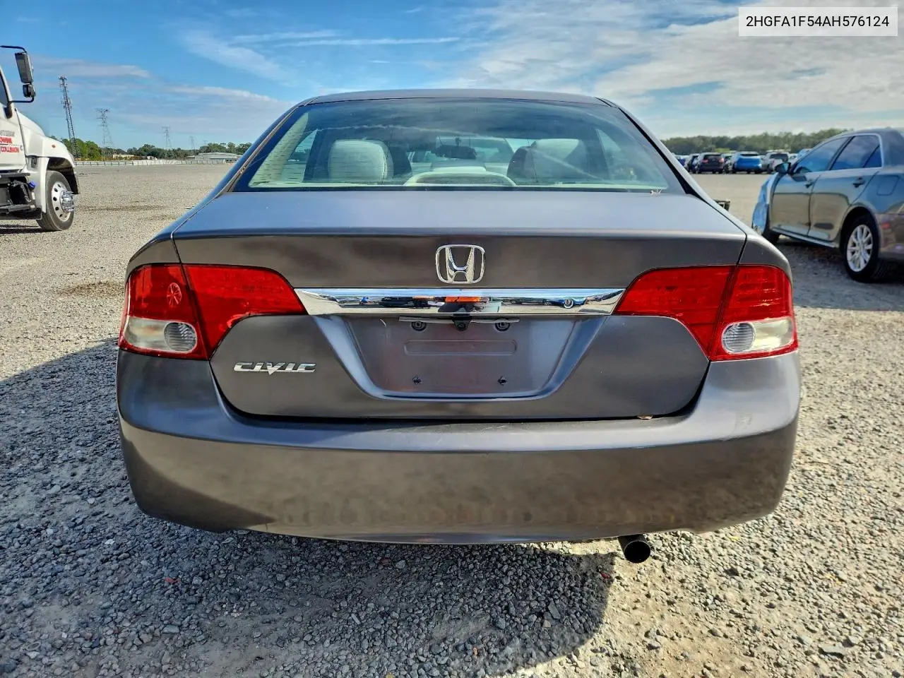 2HGFA1F54AH576124 2010 Honda Civic Lx