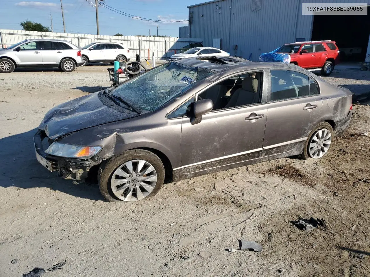19XFA1F83BE039055 2011 Honda Civic Ex