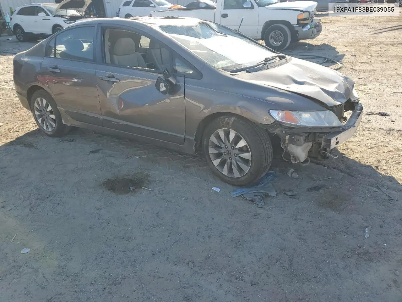 19XFA1F83BE039055 2011 Honda Civic Ex