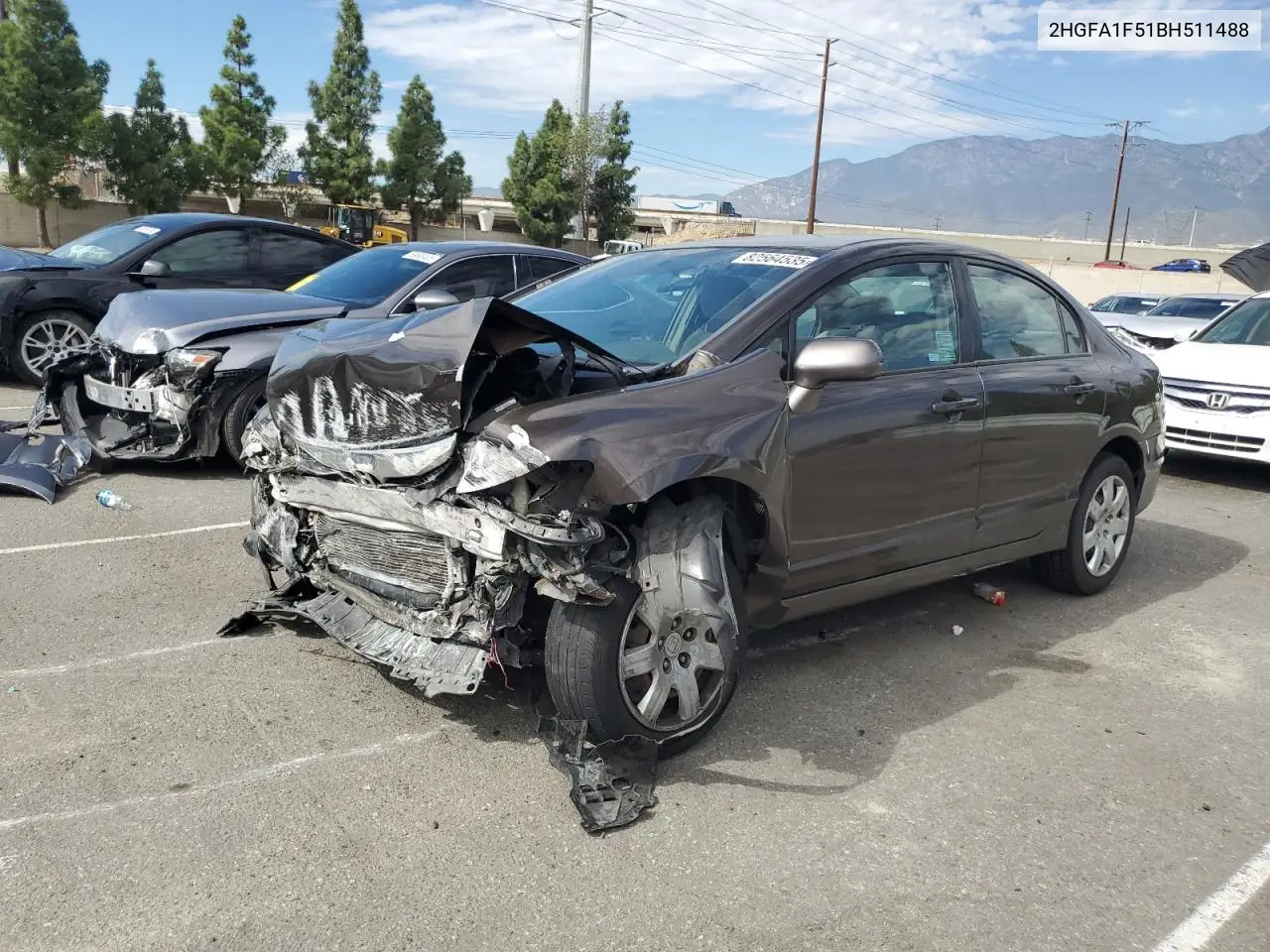 2HGFA1F51BH511488 2011 Honda Civic Lx