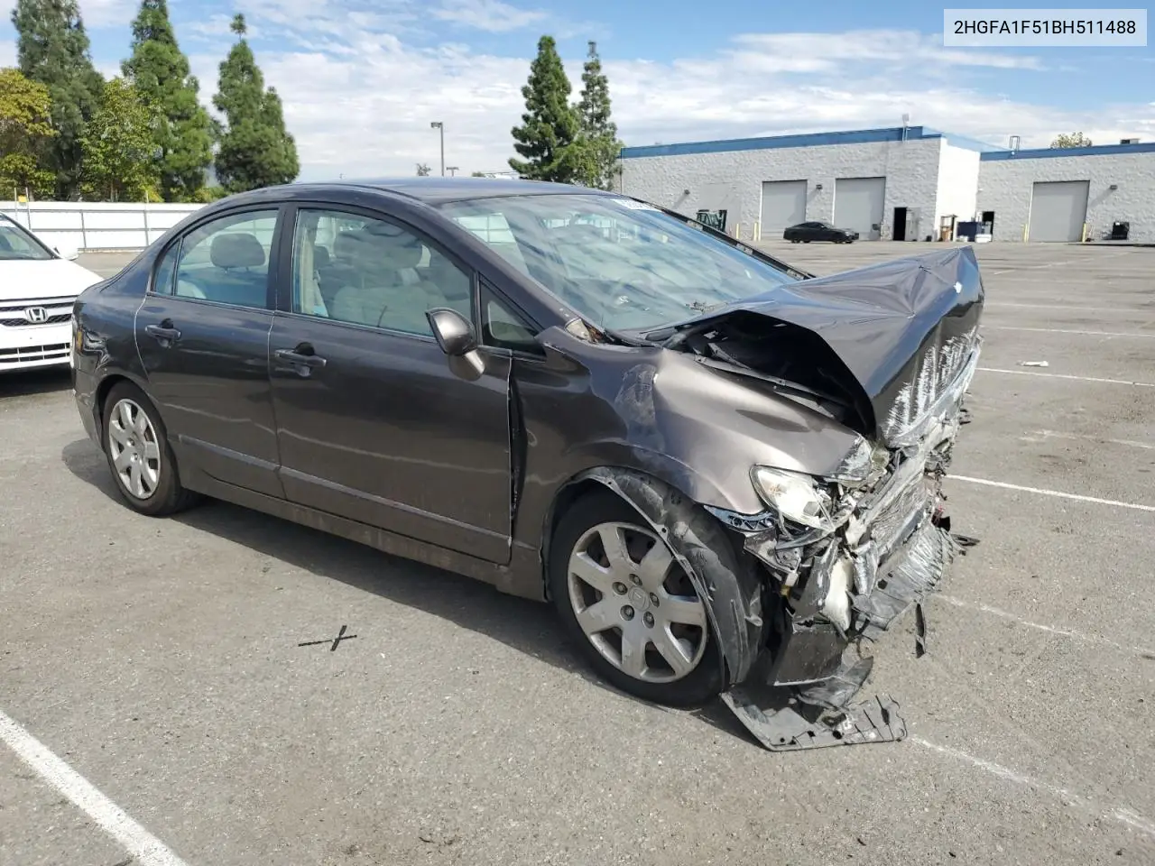 2HGFA1F51BH511488 2011 Honda Civic Lx