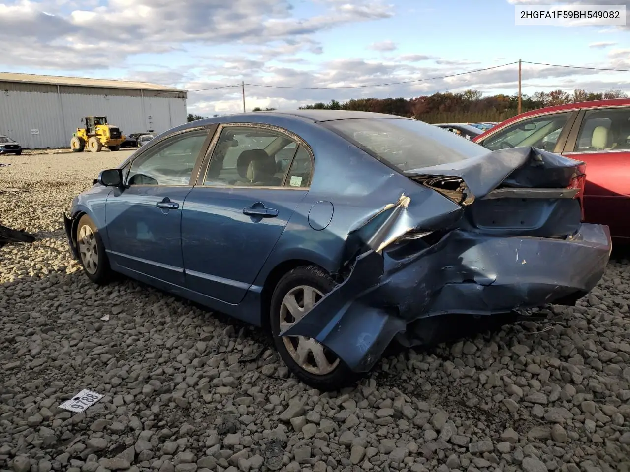 2HGFA1F59BH549082 2011 Honda Civic Lx
