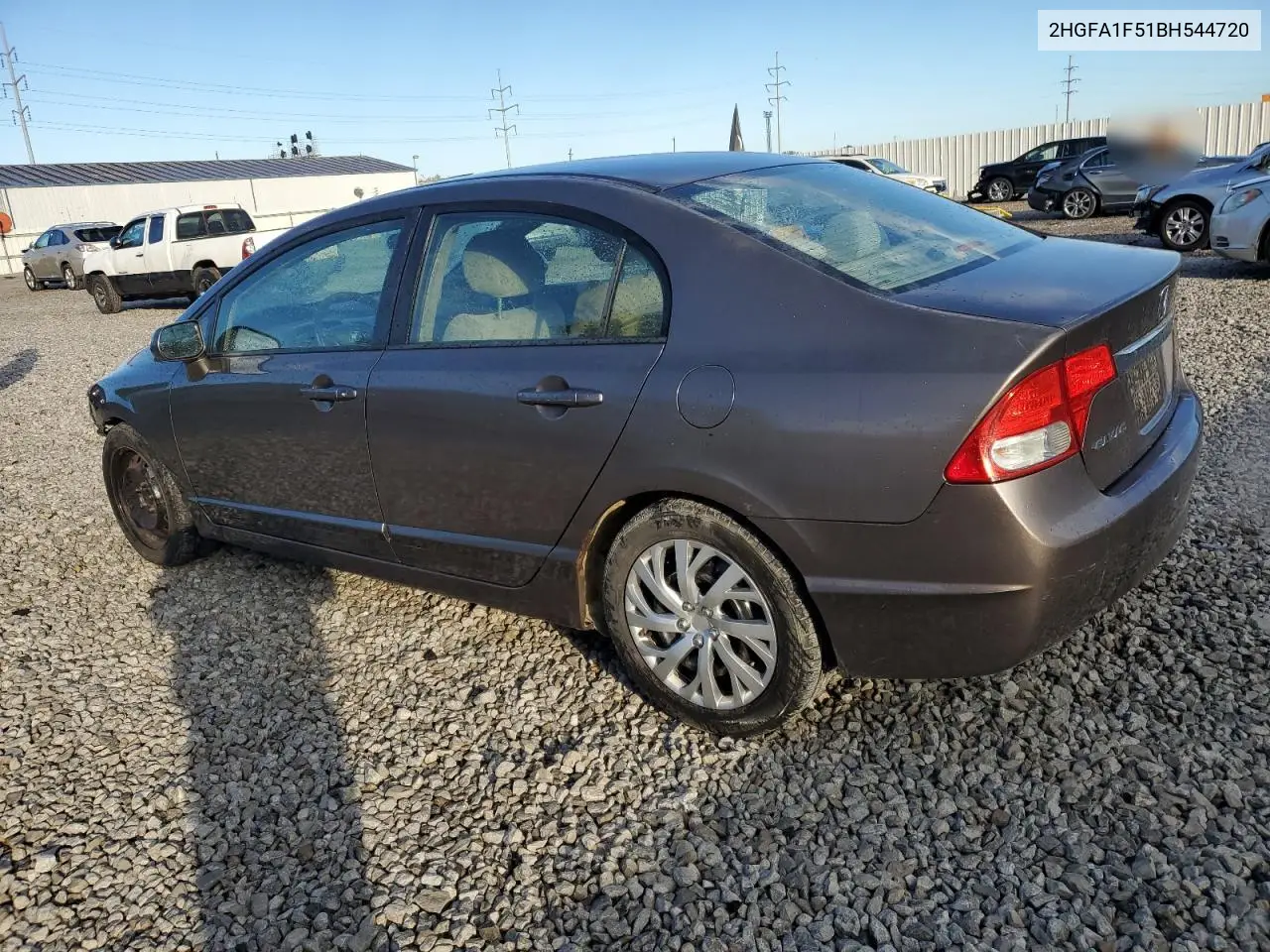 2HGFA1F51BH544720 2011 Honda Civic Lx