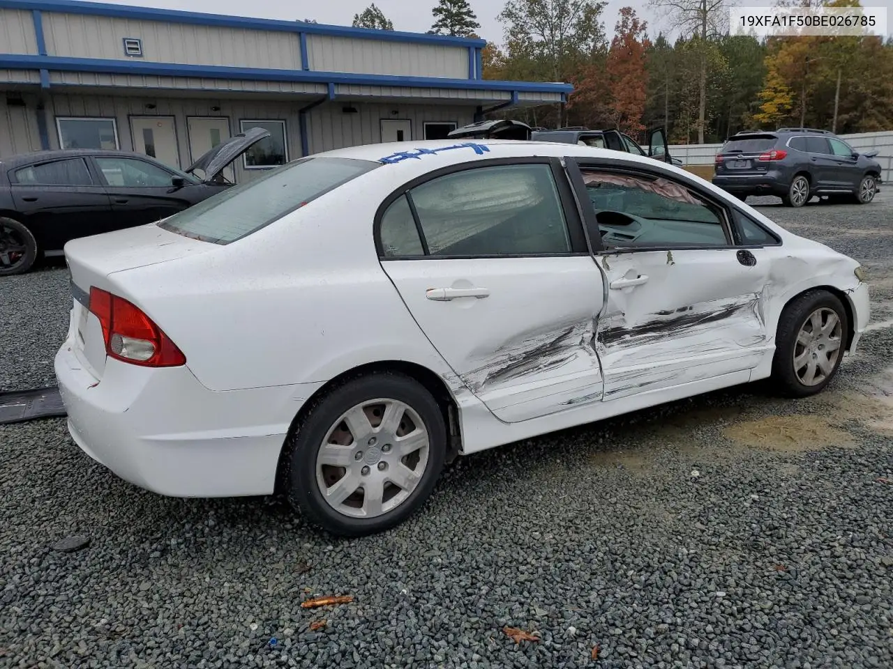 19XFA1F50BE026785 2011 Honda Civic Lx