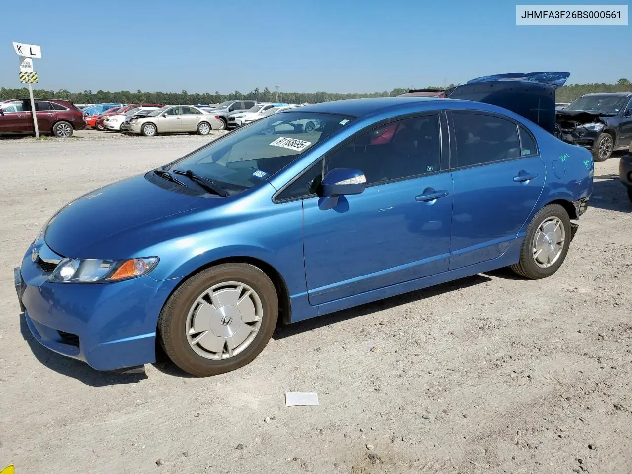 JHMFA3F26BS000561 2011 Honda Civic Hybrid