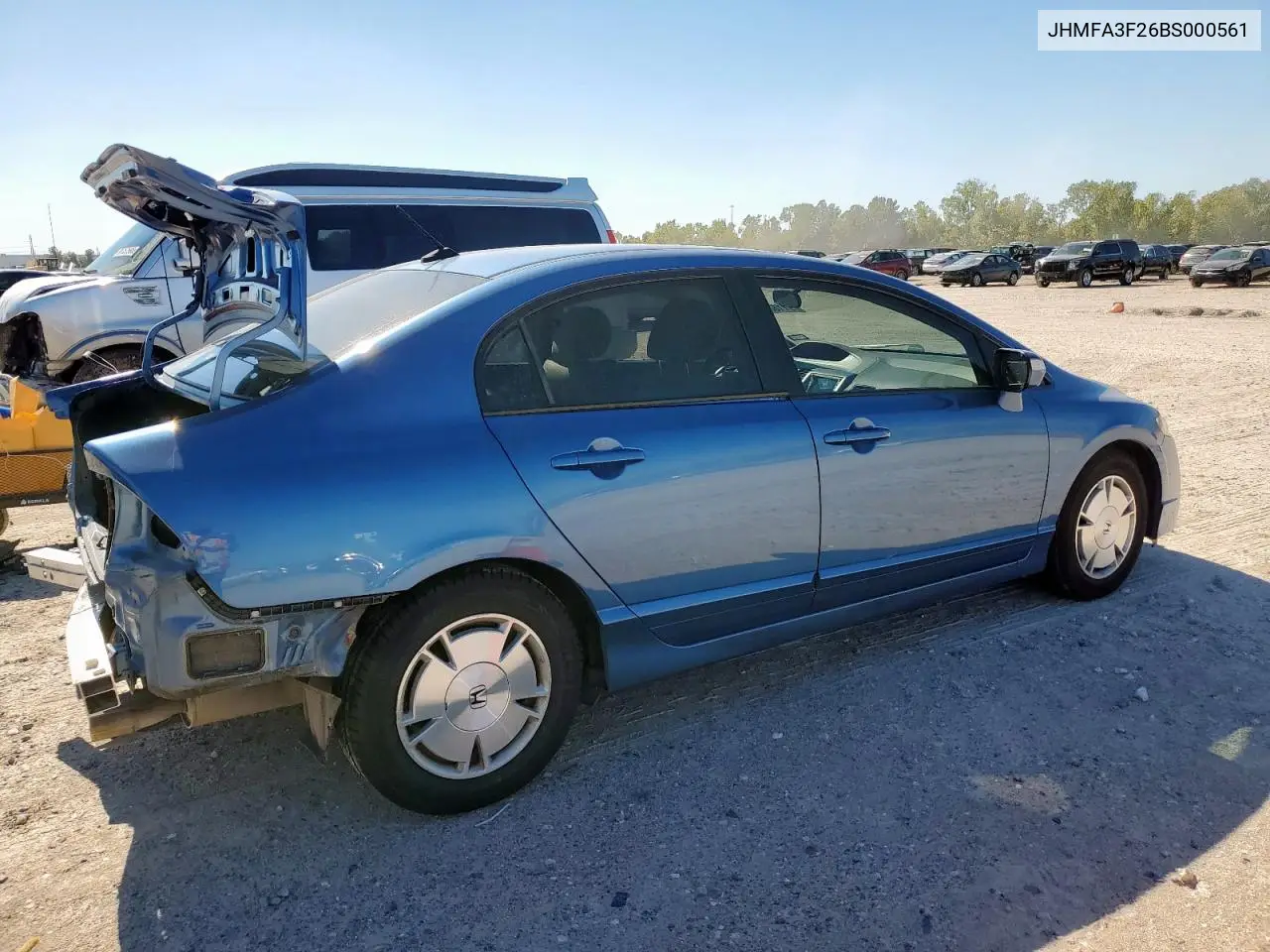 JHMFA3F26BS000561 2011 Honda Civic Hybrid
