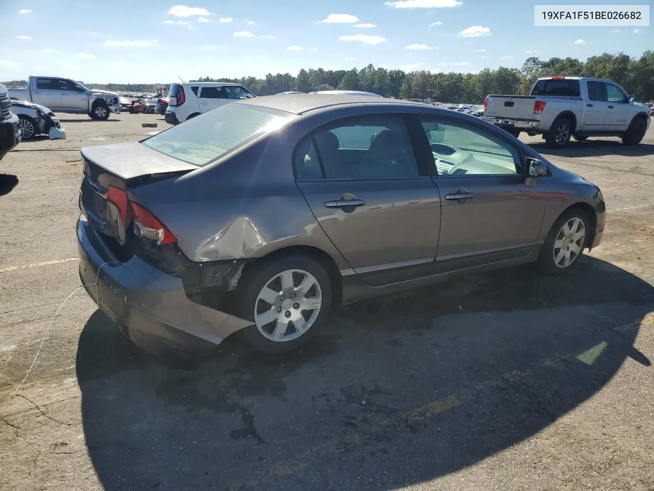 19XFA1F51BE026682 2011 Honda Civic Lx