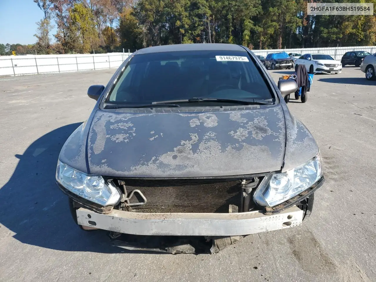 2HGFA1F63BH519584 2011 Honda Civic Lx-S