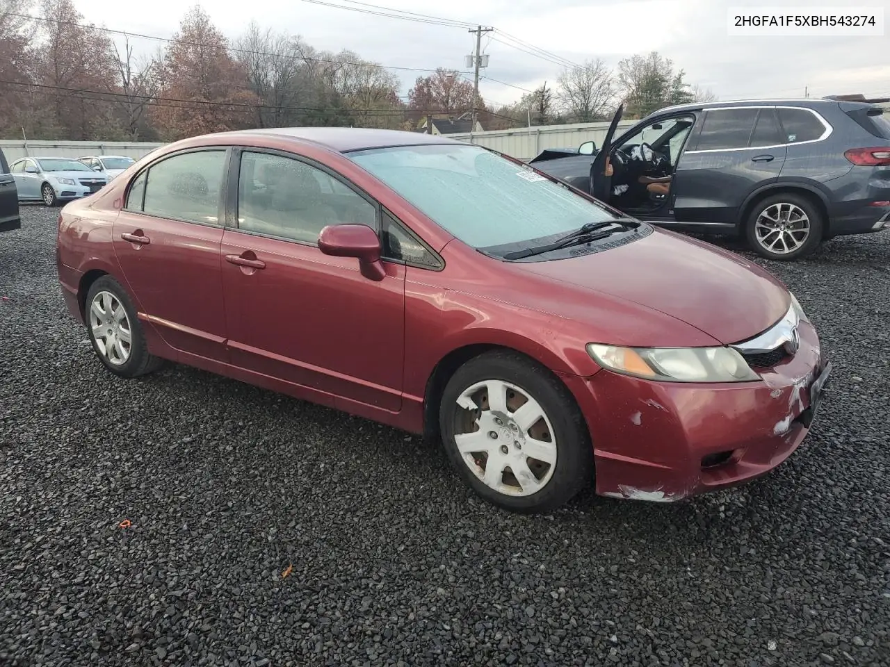 2HGFA1F5XBH543274 2011 Honda Civic Lx