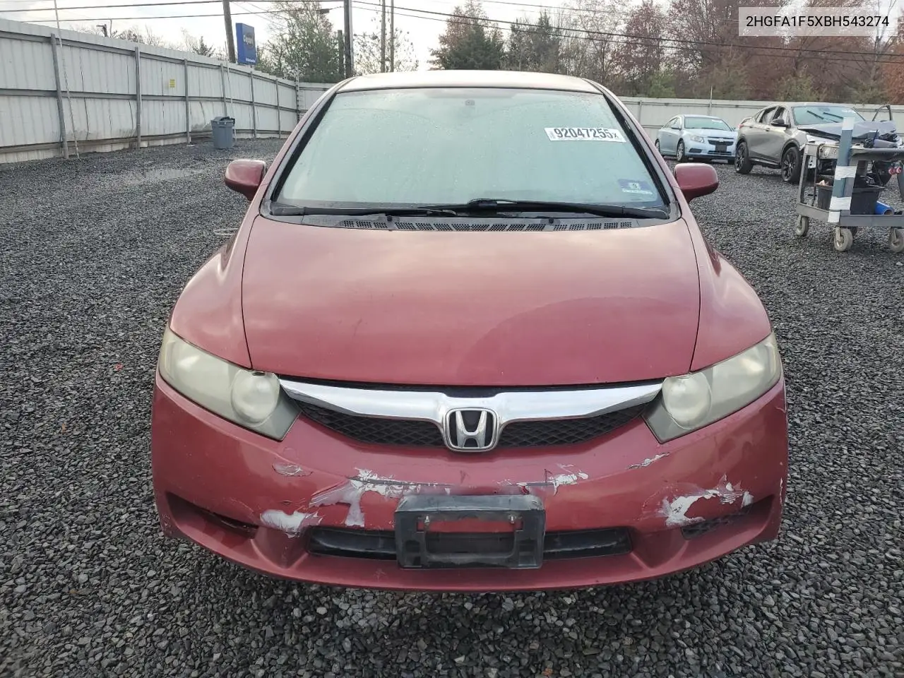 2HGFA1F5XBH543274 2011 Honda Civic Lx