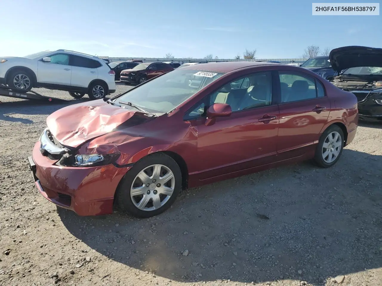 2HGFA1F56BH538797 2011 Honda Civic Lx