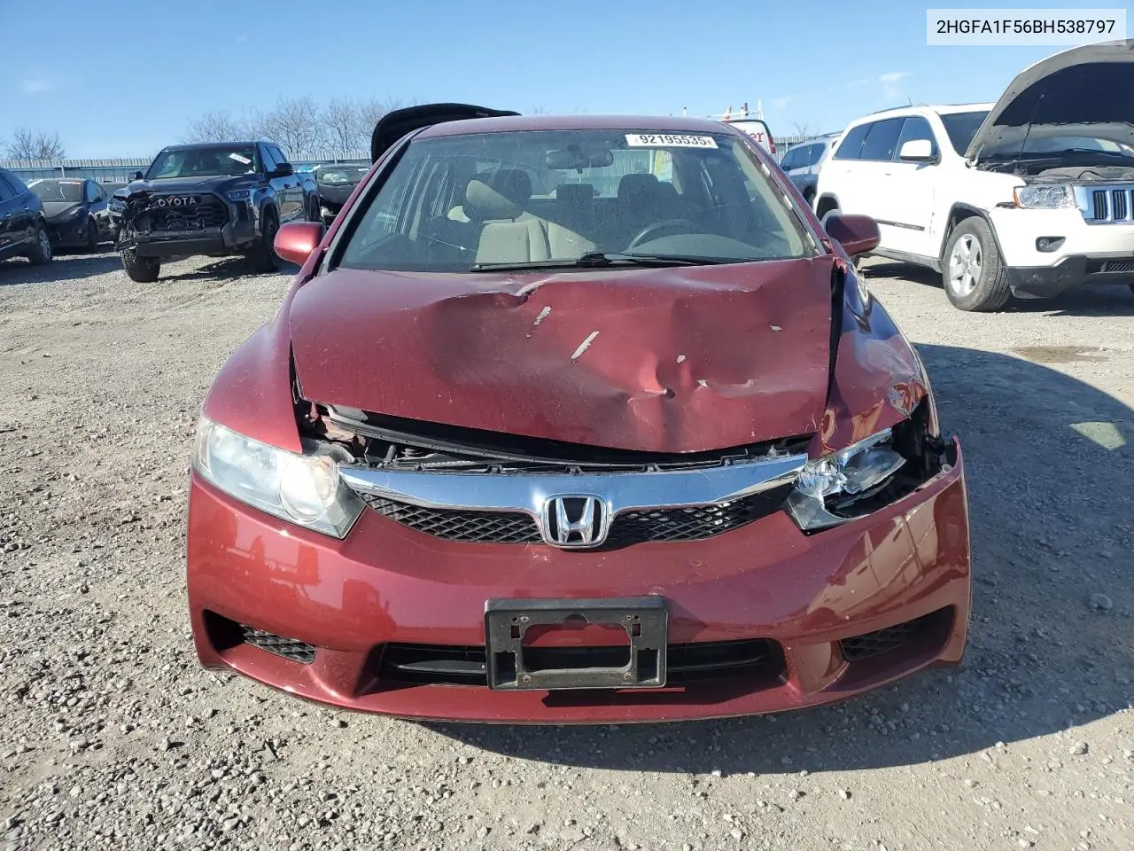 2HGFA1F56BH538797 2011 Honda Civic Lx