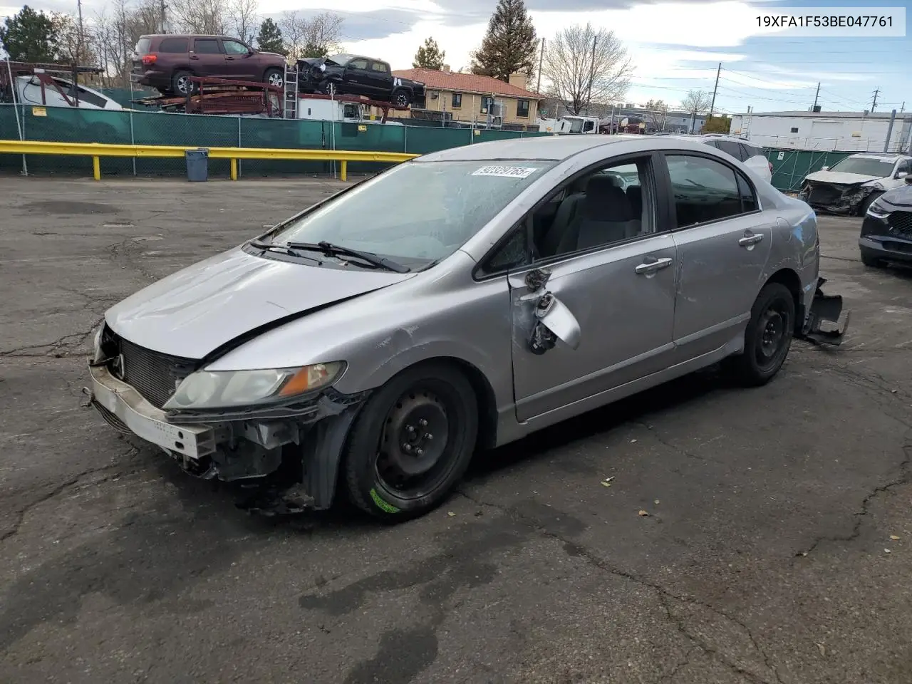 19XFA1F53BE047761 2011 Honda Civic Lx