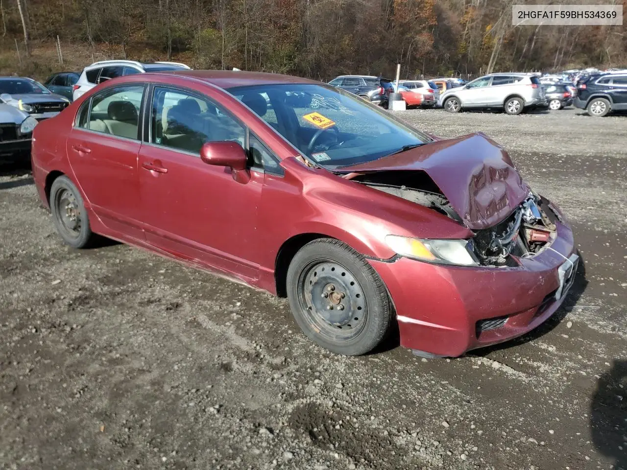 2HGFA1F59BH534369 2011 Honda Civic Lx