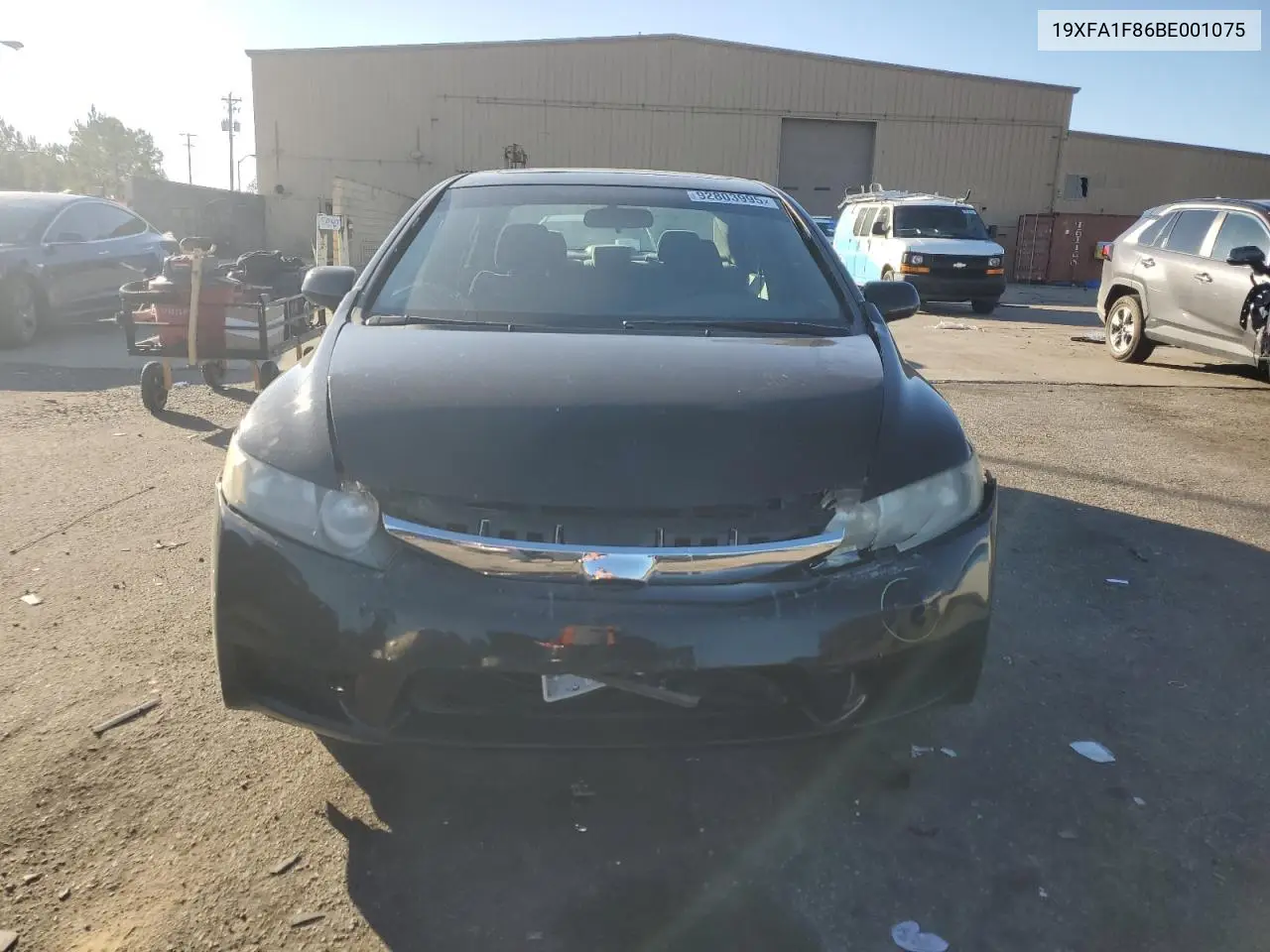 19XFA1F86BE001075 2011 Honda Civic Ex