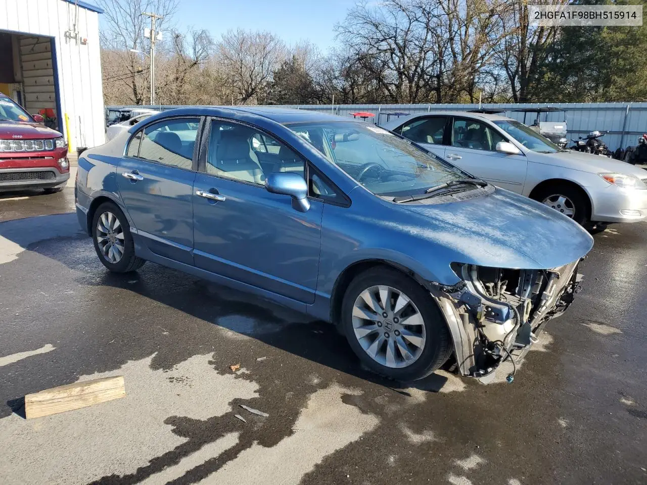 2HGFA1F98BH515914 2011 Honda Civic Exl