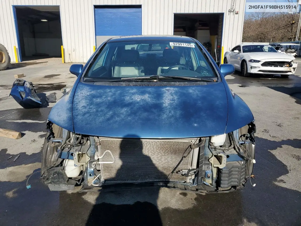 2HGFA1F98BH515914 2011 Honda Civic Exl