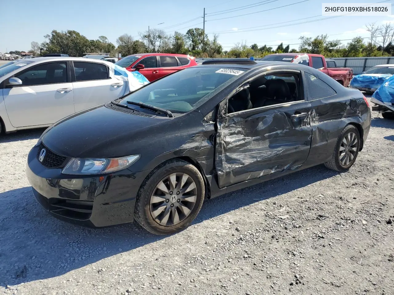 2HGFG1B9XBH518026 2011 Honda Civic Exl