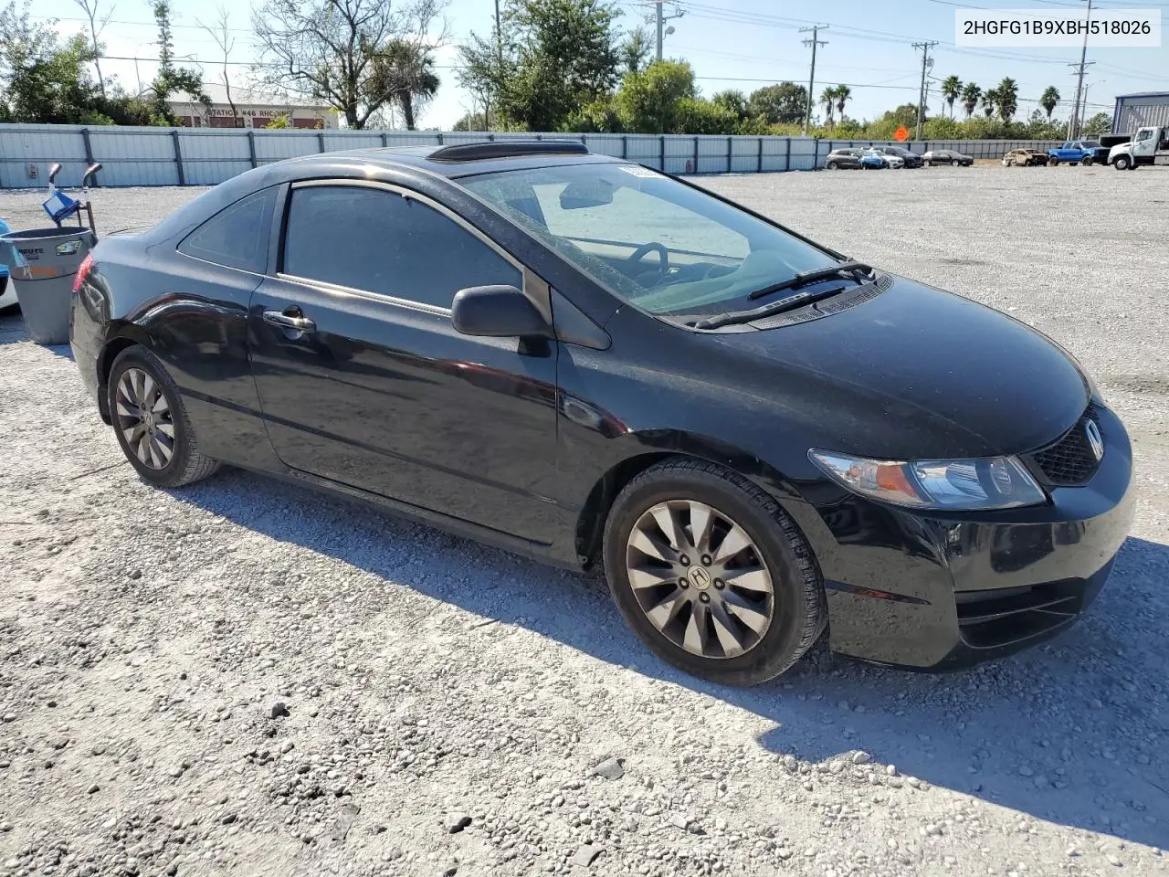 2HGFG1B9XBH518026 2011 Honda Civic Exl