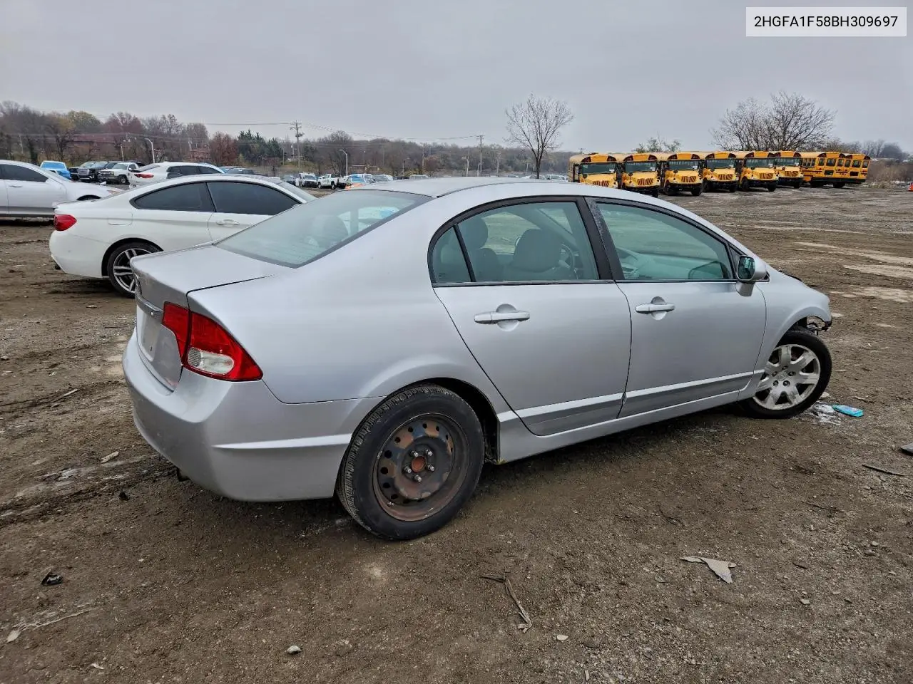 2HGFA1F58BH309697 2011 Honda Civic Lx