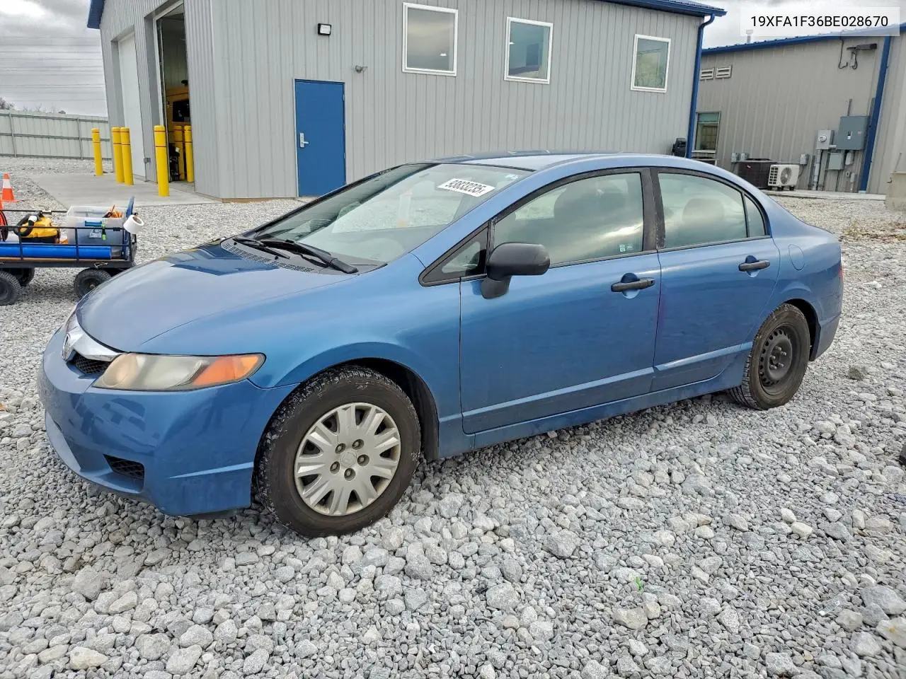 19XFA1F36BE028670 2011 Honda Civic Vp