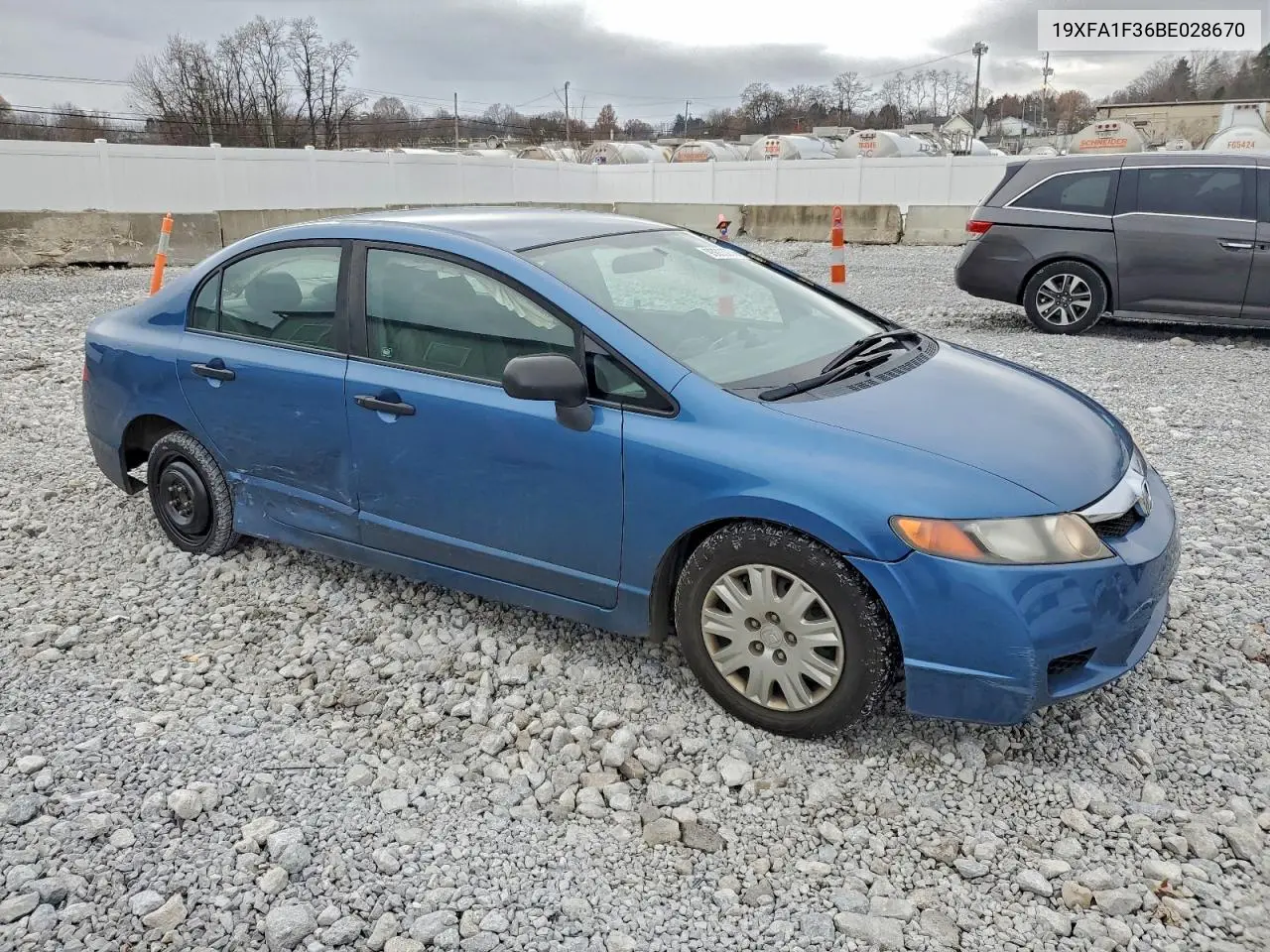 19XFA1F36BE028670 2011 Honda Civic Vp