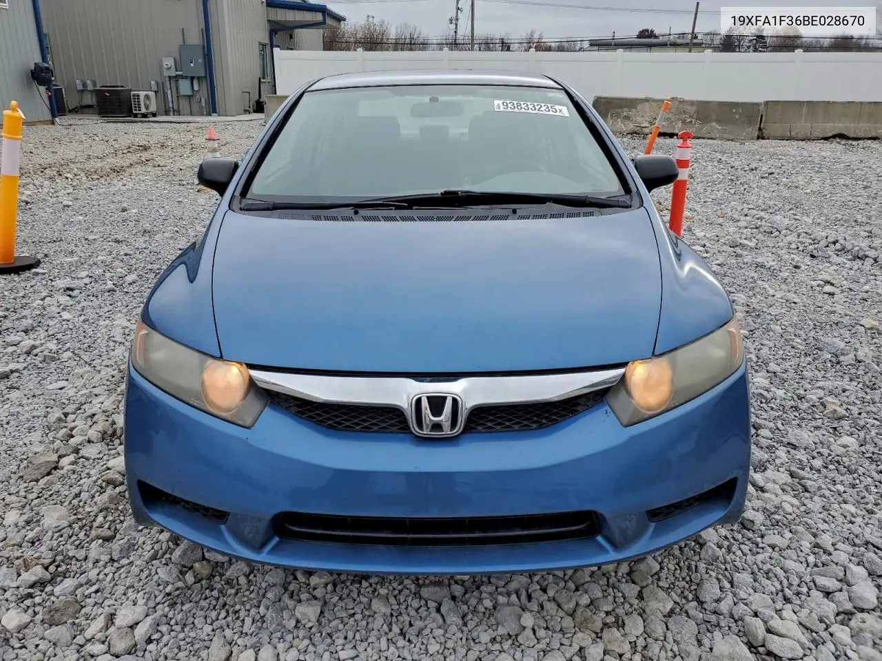 19XFA1F36BE028670 2011 Honda Civic Vp
