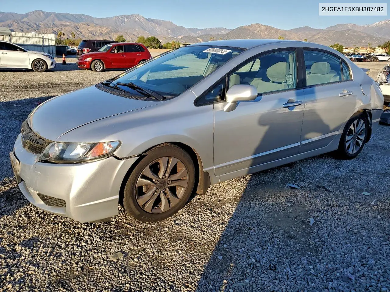 2HGFA1F5XBH307482 2011 Honda Civic Lx