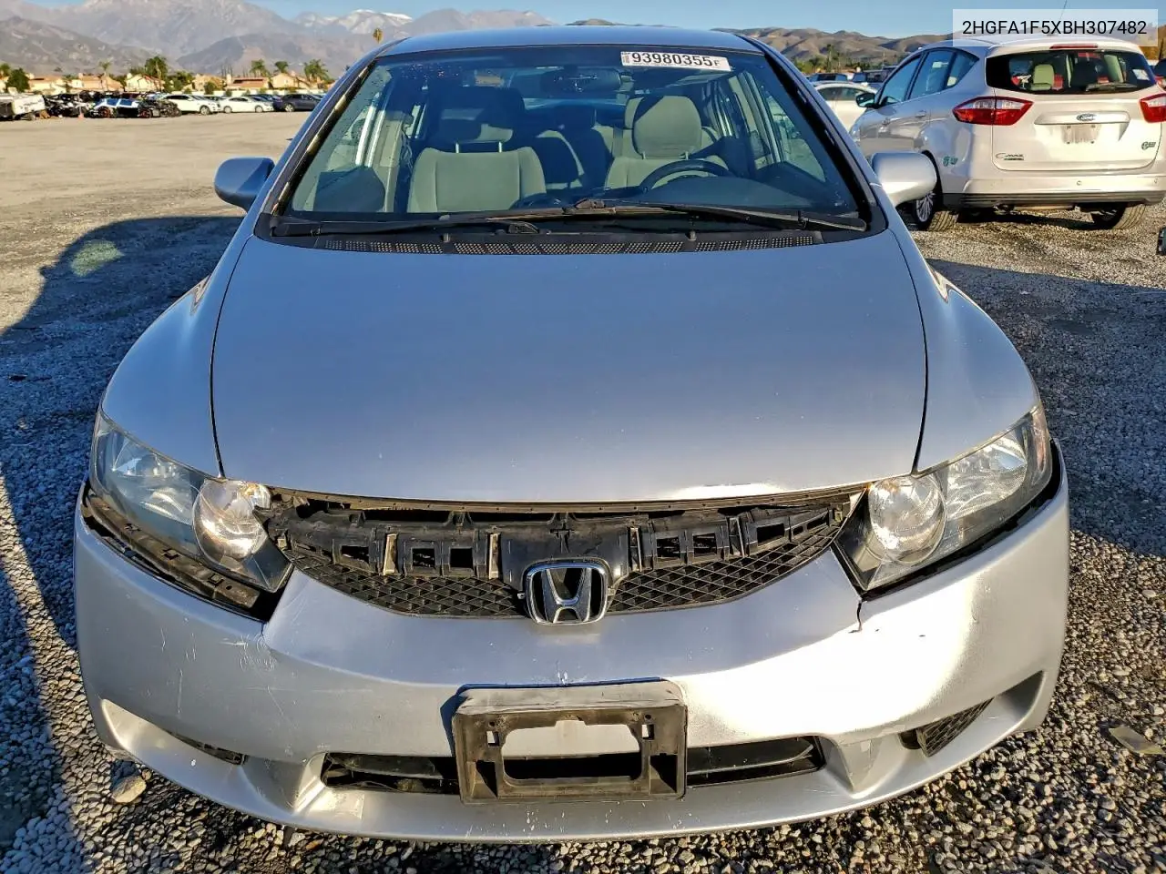 2HGFA1F5XBH307482 2011 Honda Civic Lx