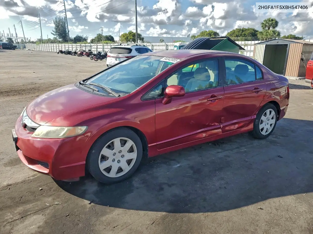2HGFA1F5XBH547406 2011 Honda Civic Lx