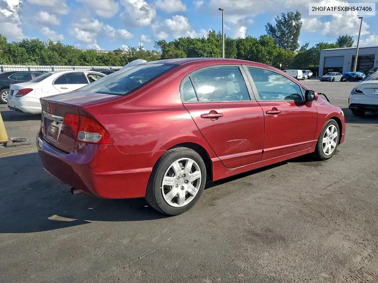 2HGFA1F5XBH547406 2011 Honda Civic Lx